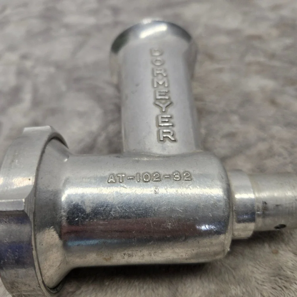 Vintage Dormeyer Meat Grinder Attachment AT-102-32 AT-102-35 Aluminum Mixer Part